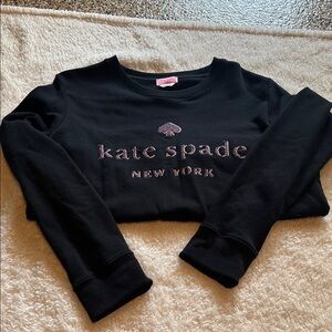 Kate Spade Black Crewneck Sweatshirt